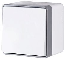 Выключатель накладной Werkel Gallant 1-кл. IP44 белый картинка